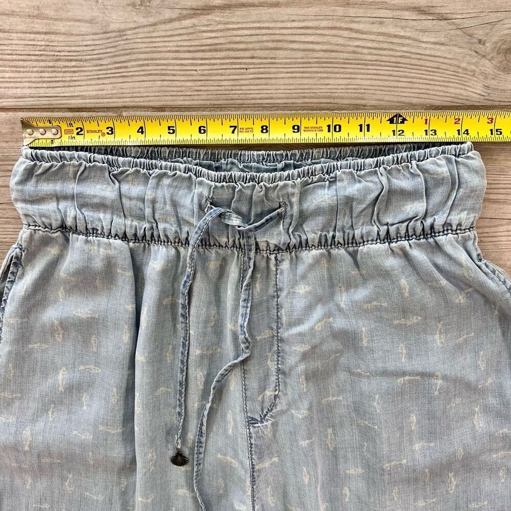 Marfinno Womens Light Blue Drawstring Wide Leg Pants Size Medium - Picture 3 of 8